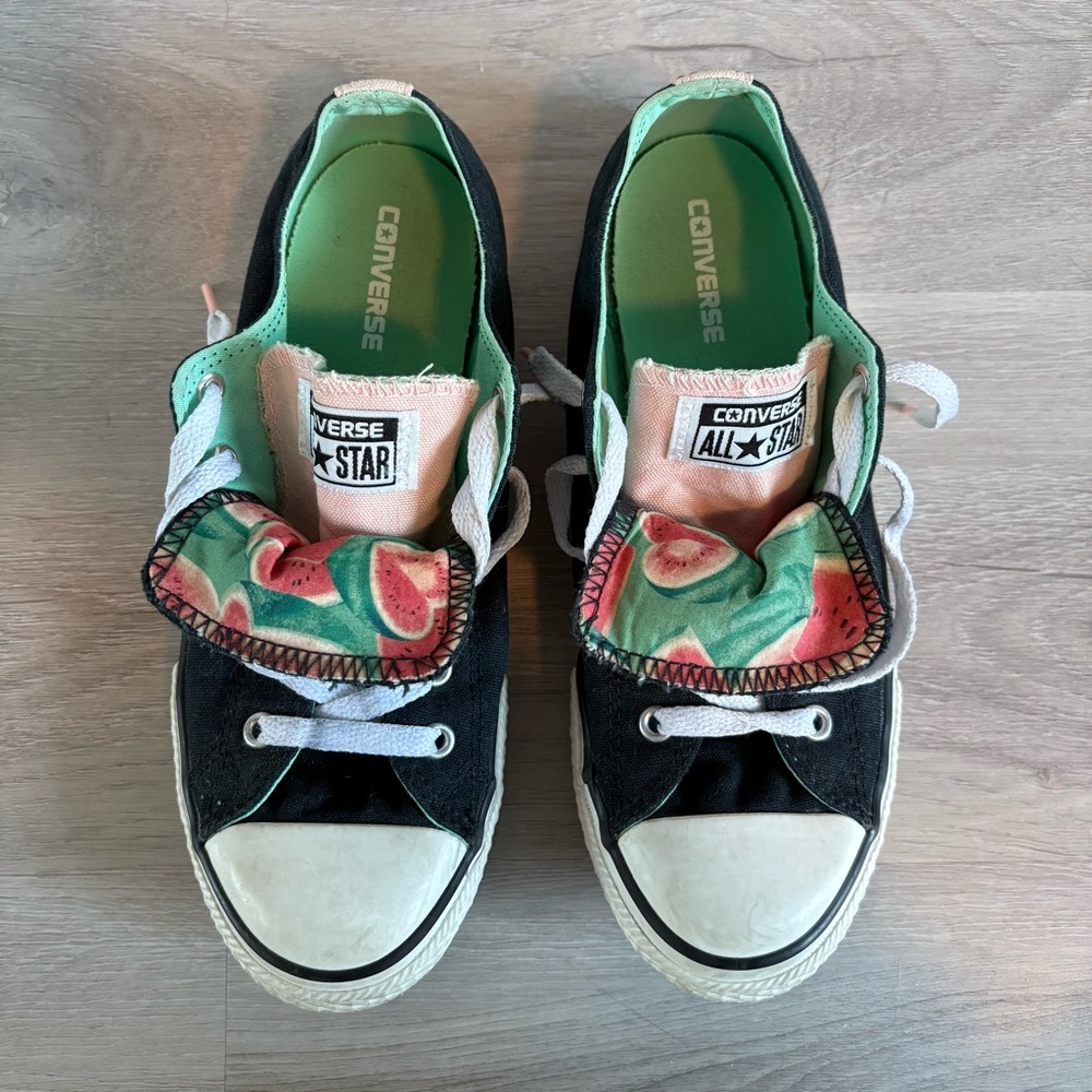 Converse All Star Watermelon Black and Pink Sneakers